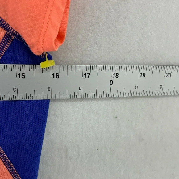 North Face T-Shirt Women Sz S Orange Blue Flight Series Flash Dry Running Fitted - Picture 3 of 12